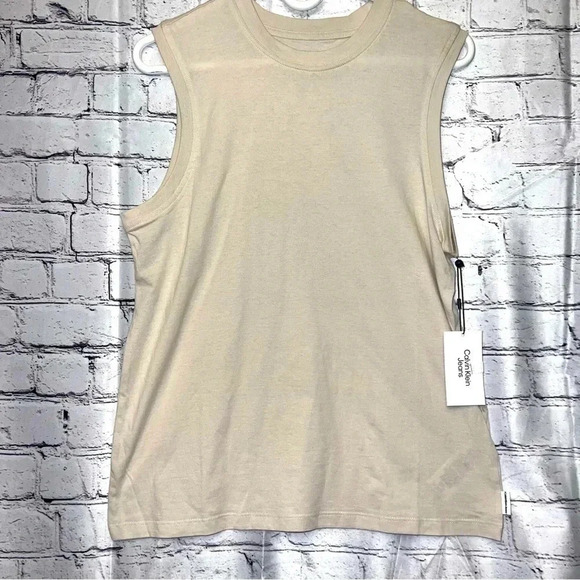 Calvin Klein Women’s‎ Tan Tank Top Size Medium New with Tags - Picture 1 of 4